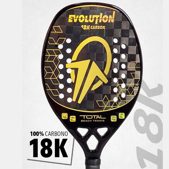 1. Raquete de Beach Tennis Total PRO Carbono 18k