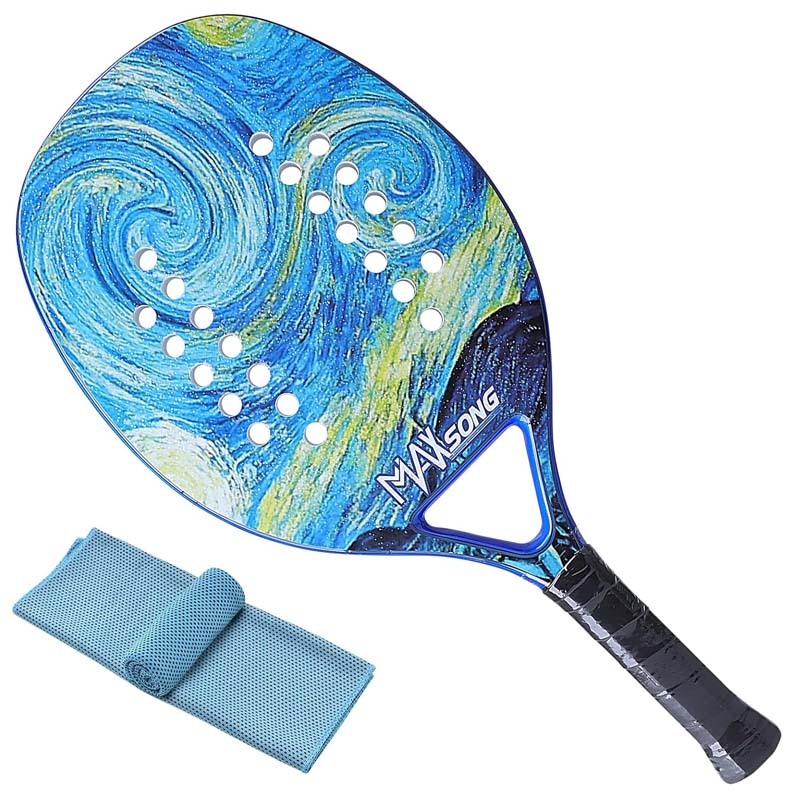 4. Raquete De Beach Tennis Lhyxuuk Fibra Carbon + Fastdry Sports Towel 