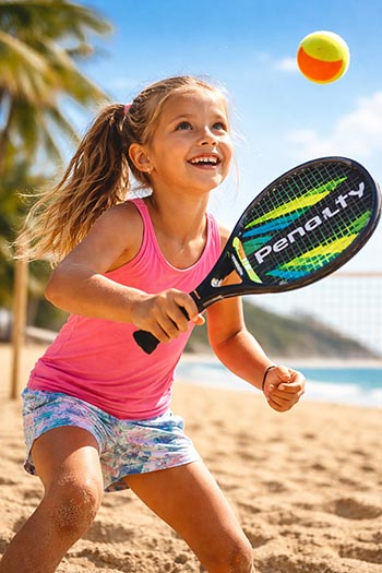Beach tennis infantil-Como fazer as crianças praticarem