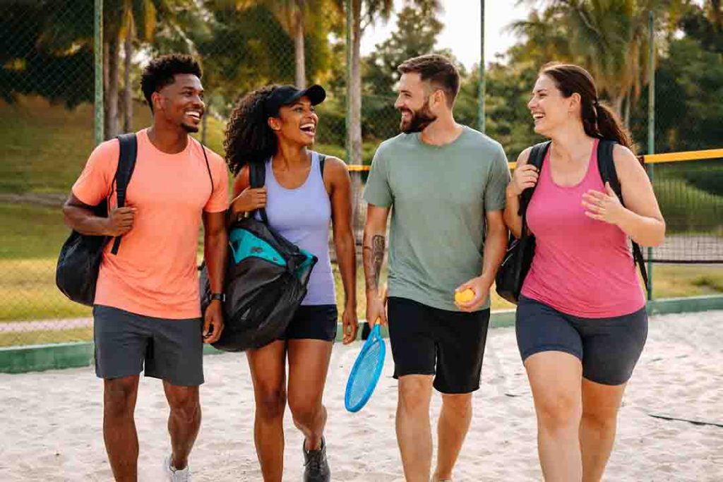 Comunidade do beach tennis - Networking e da socialização na areia