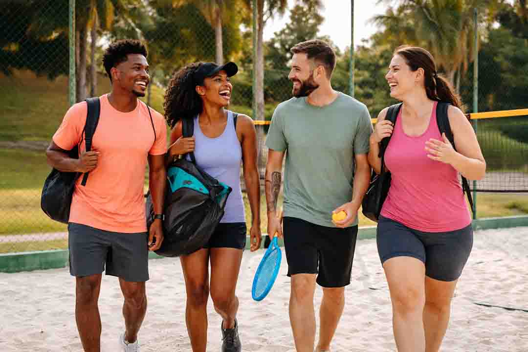 Comunidade do beach tennis - Networking e da socialização na areia