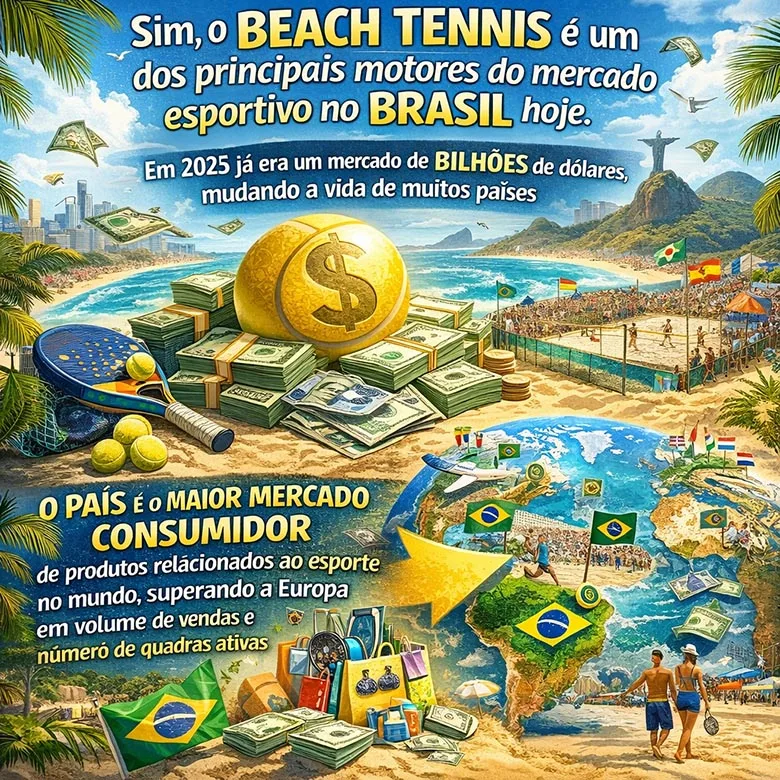 O beach tennis movimenta a economia brasileira?