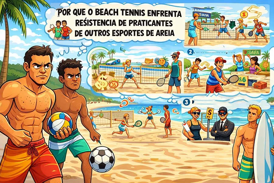 Por que o beach tennis enfrenta resistência de praticantes de outros esportes de areia