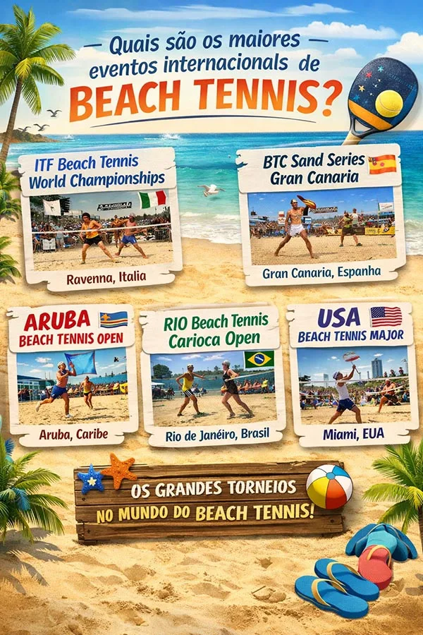 Quais são os maiores eventos internacionais de beach tennis