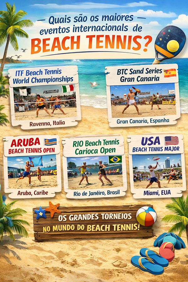 Quais são os maiores eventos internacionais de beach tennis
